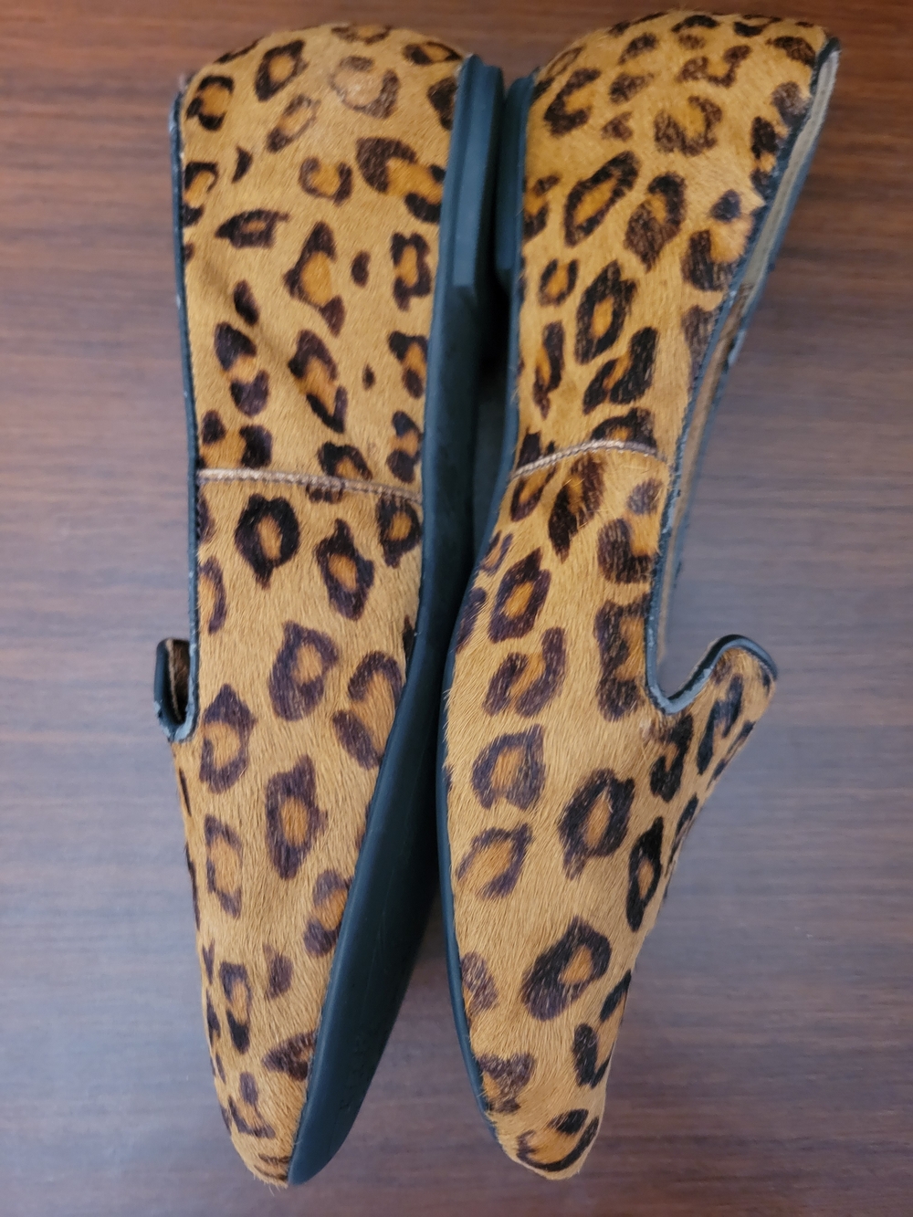Clarks Leopard Print Hair-On Leather Slip On Shoes Size 5.5 - Picture 7 of 13